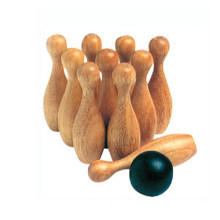 Bowling Set venda quente Mini brinquedo de boliche de madeira